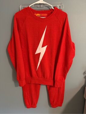 Aviator Nation Red Lightning Bolt Track Set
